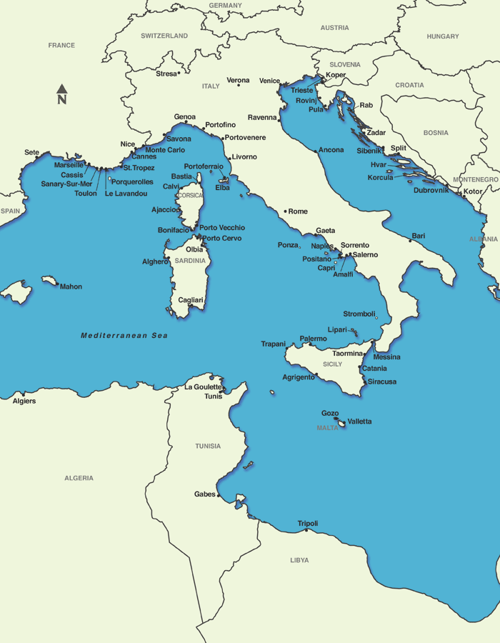 where does the mediterranean cruise go