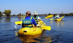 Canoeing on the Zambezi