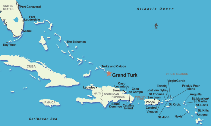 Eastern Caribbean Cruise Ports Grand Turk Turks And Caicos Islands