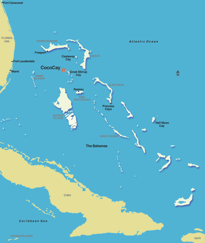 royal caribbean cruise ports map