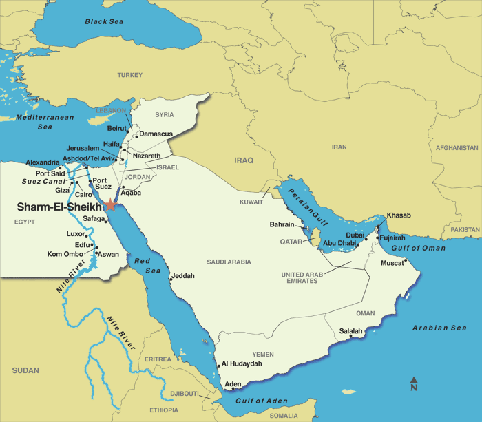 Sharm El Sheikh Map Sharm-El-Sheikh, Egypt