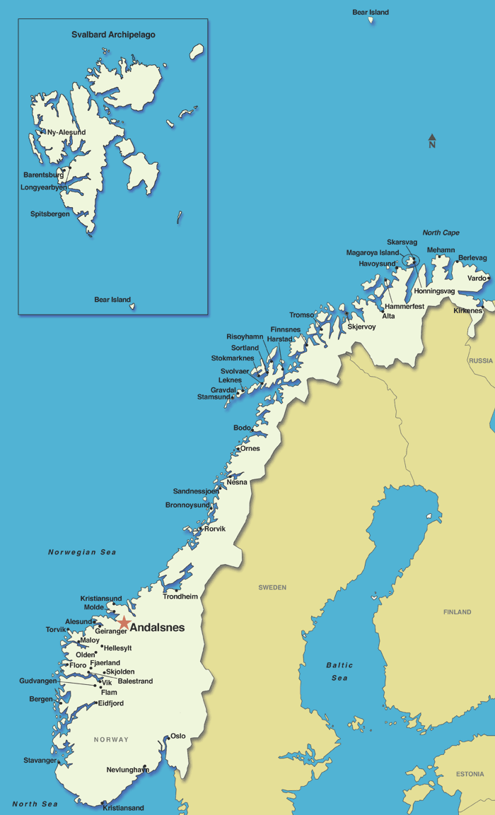 andalsnes cruise port map