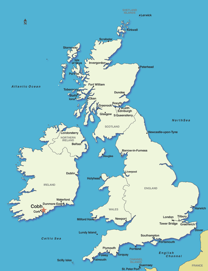 cork irlanda mapa Cork (Cobh), Irlanda   Cruceros en oferta, Cruceros de última hora 