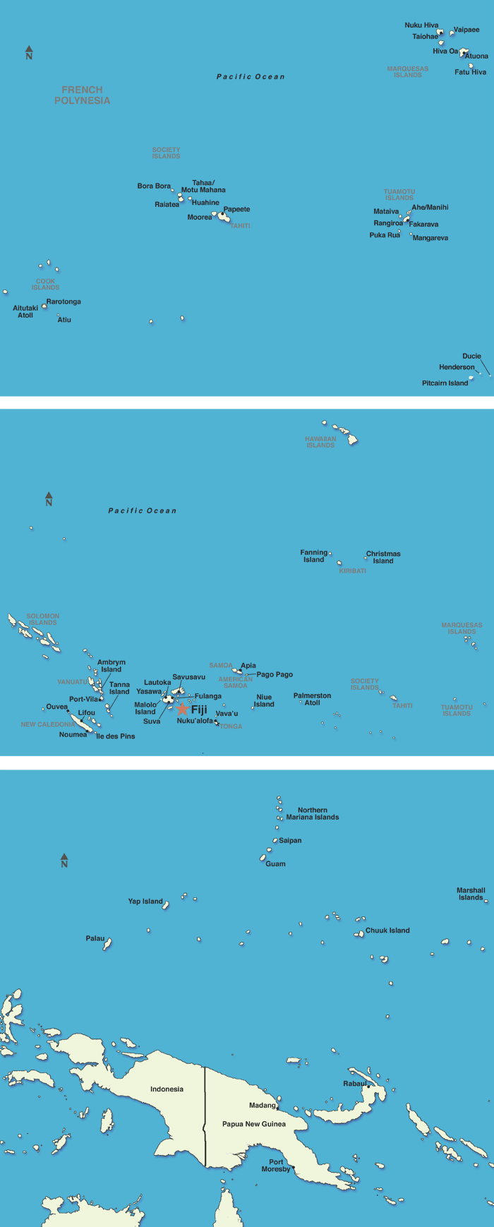 Fiji Map Fiji Map