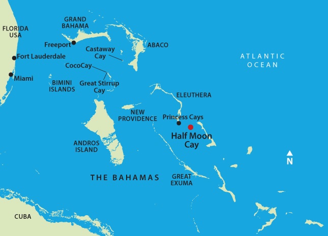 California Cruise Ports: Half Moon Cay, Bahamas